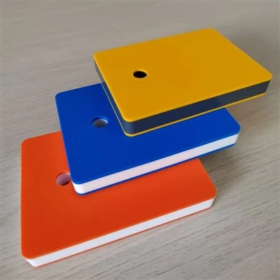 Feuille tricolore sandwich 3 couches feuille de plastique double couleur HDPE
