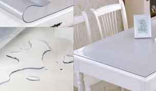 La feuille de PVC souple peut embellir et faire votre nettoyeur de table